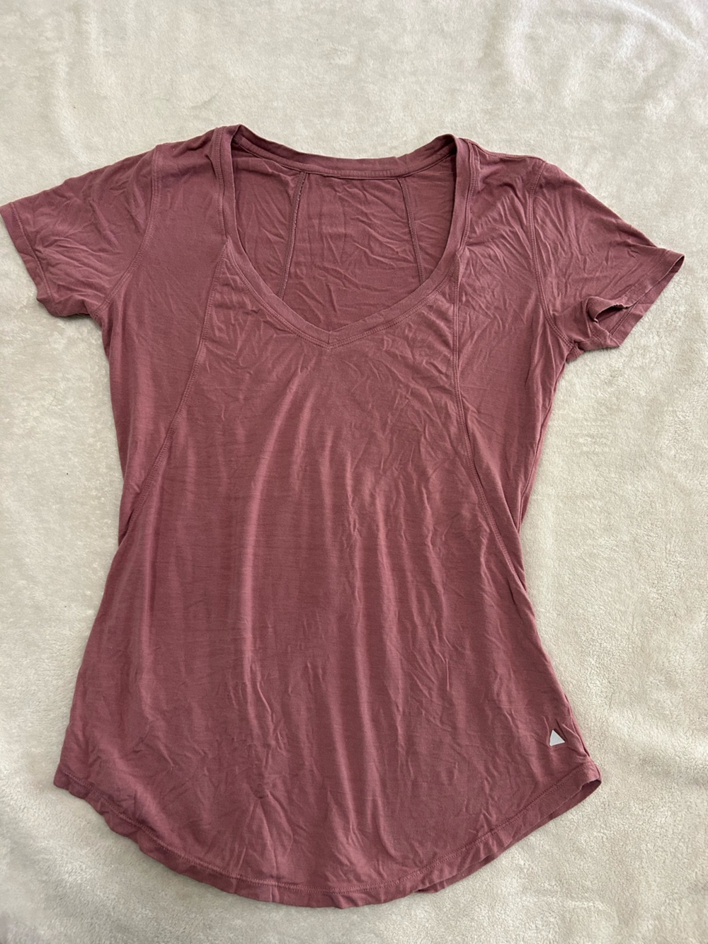 Balance Athletica/Vitality Scoop Neck Tee in Dusty Rose